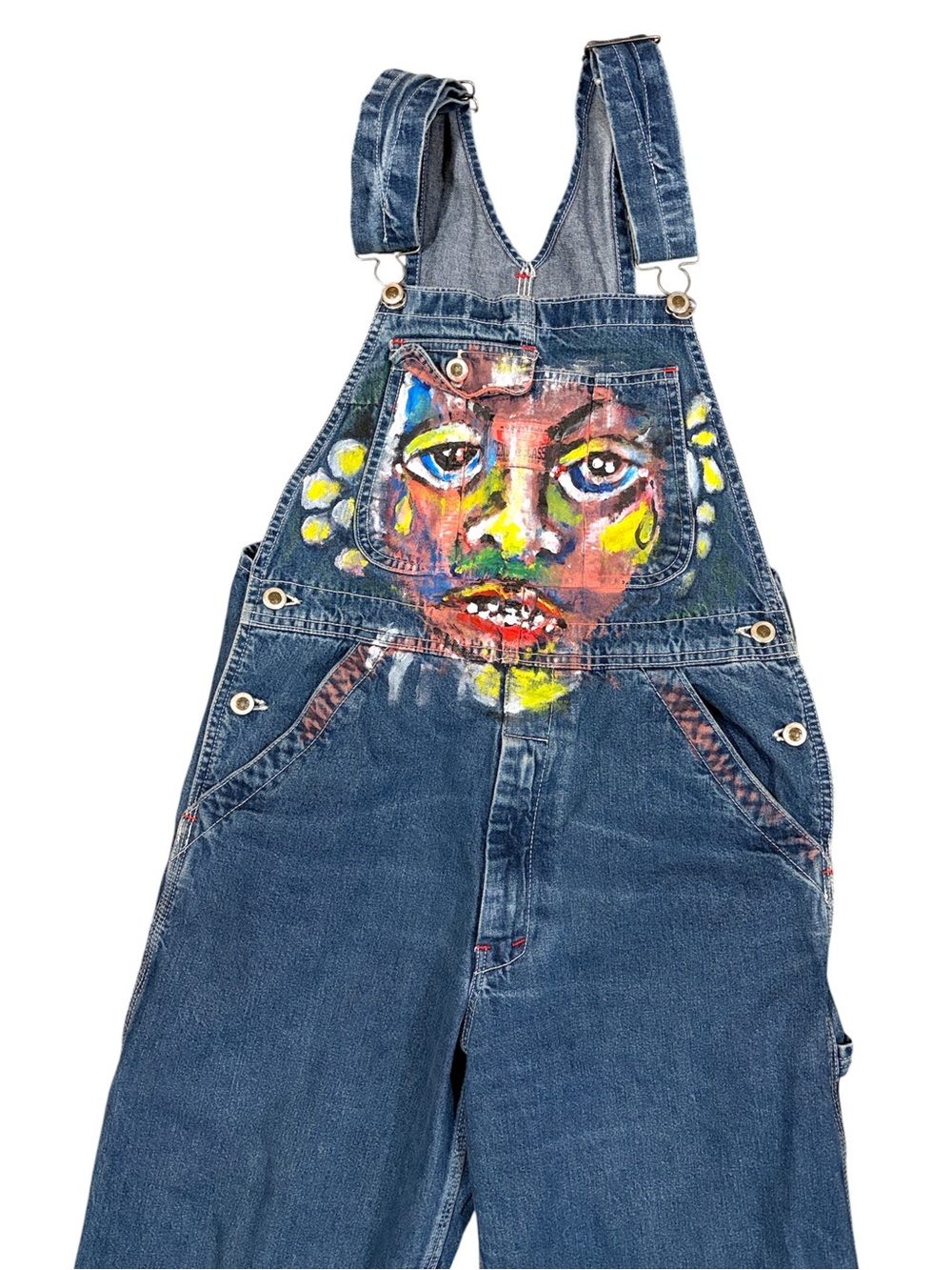 IKEDA Hand Painted Vintage Denim Overalls